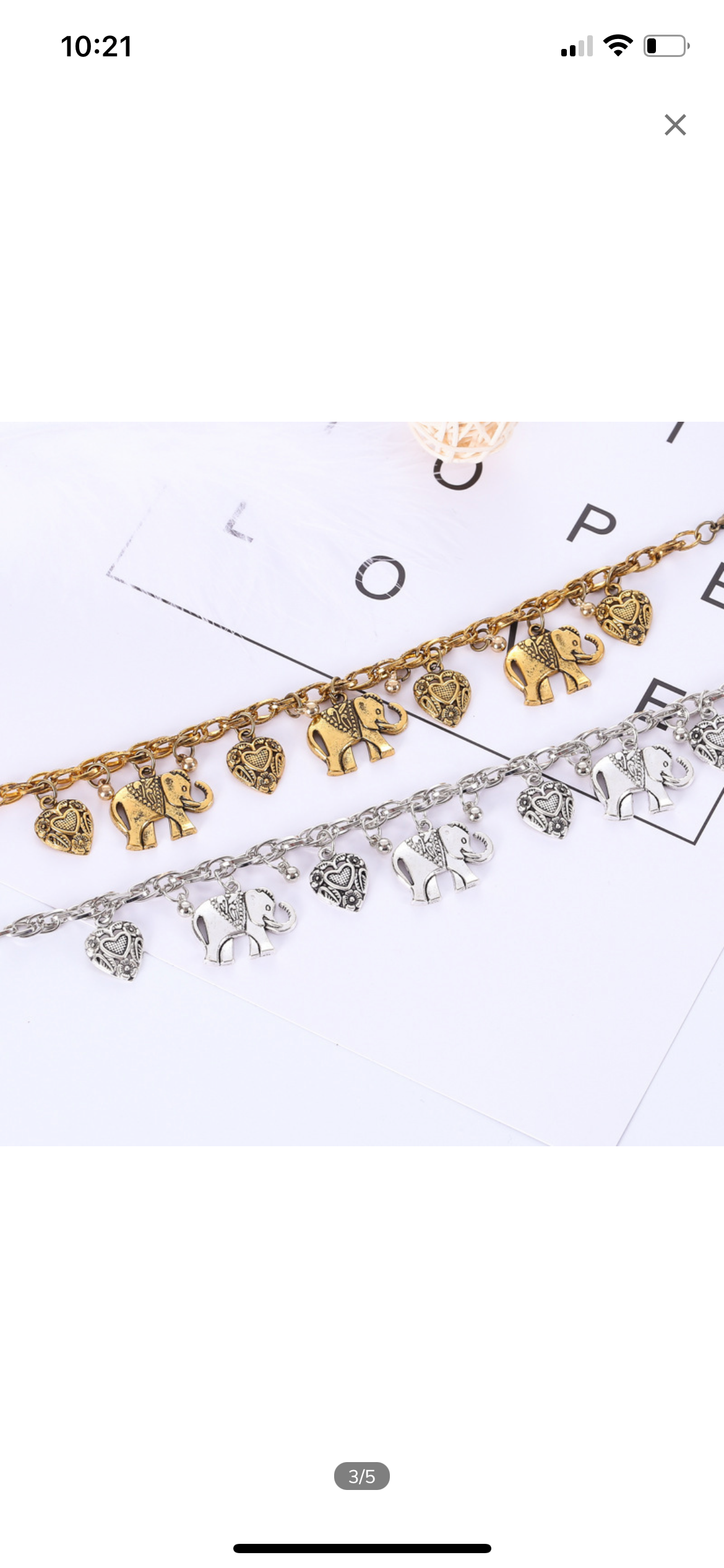 Elephant Anklet