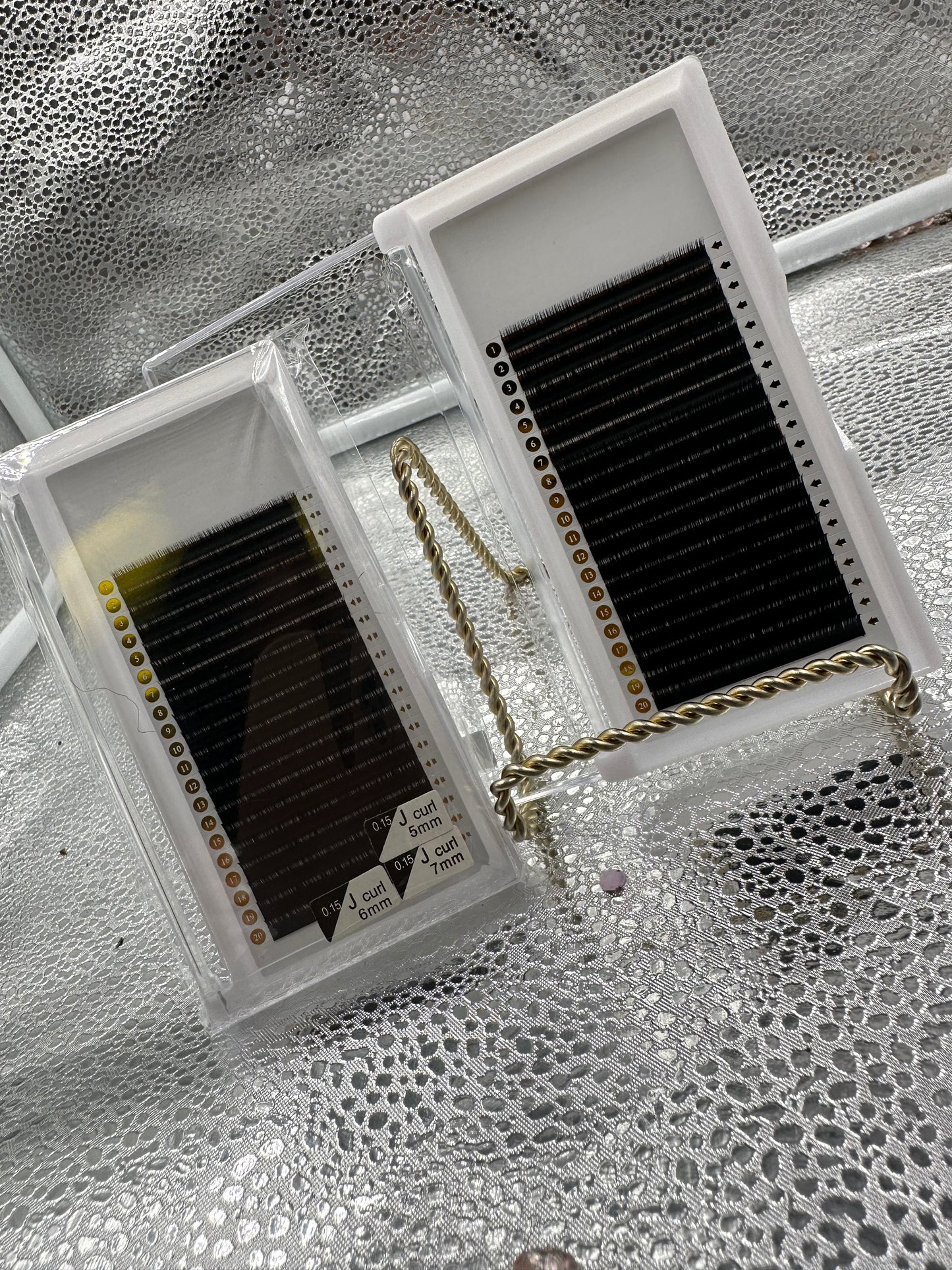 20 ROW J-CURL BOTTOM LASH TRAYS .15MM (5,6,7MM)