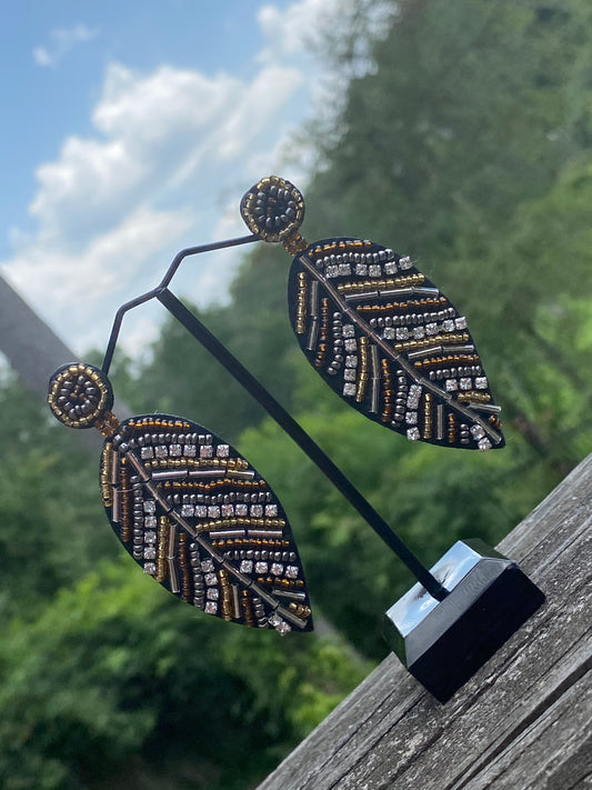 Bronze bling Leaf