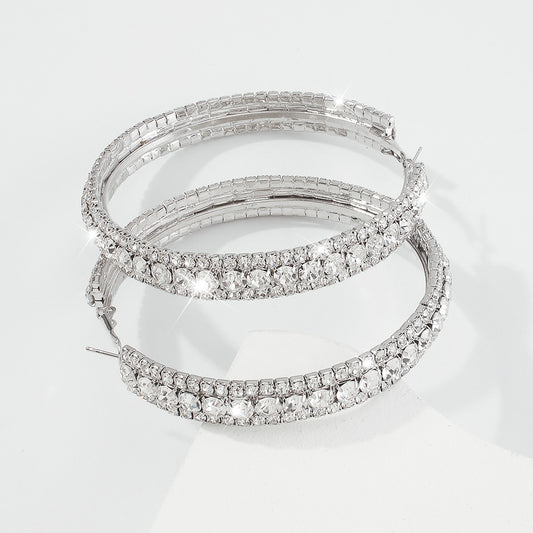 Chunky bling hoops