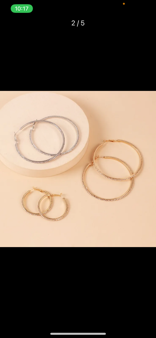 Essential Bling Hoops